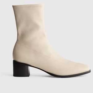 Quince Italian Leather Stretch Sock Bootie